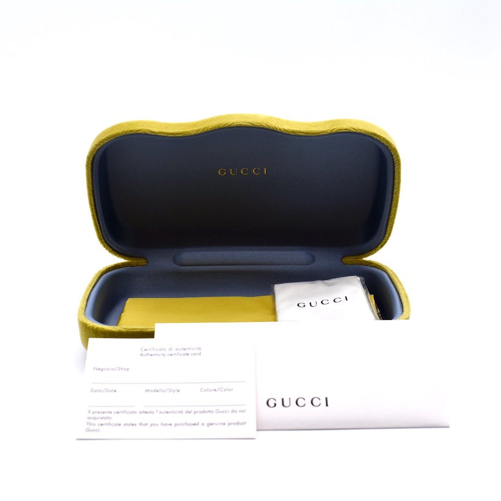 NEW GUCCI GG1020S 003 GOLD GREEN GRADIENT AUTHENTIC SUNGLASSES - Picture 8 of 14